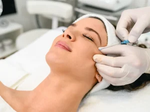 Patient getting a facelift