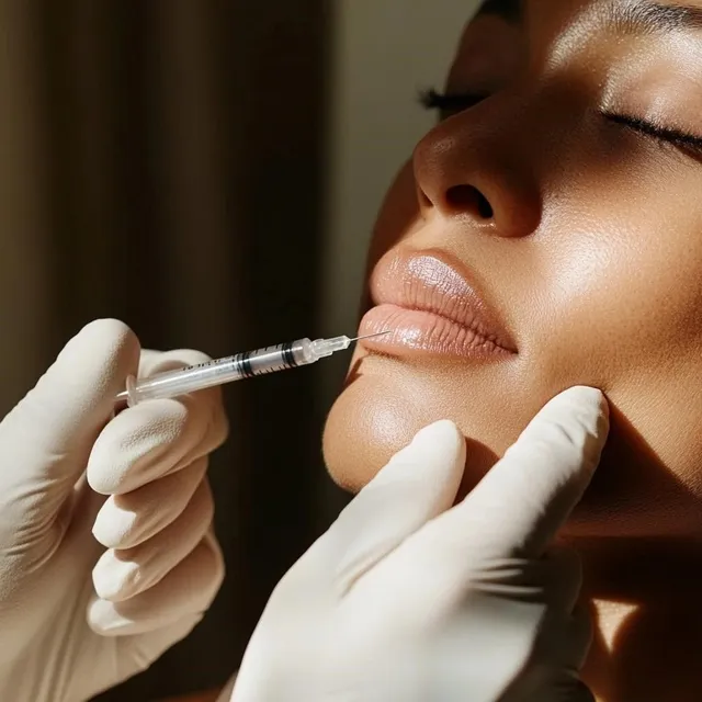 lip filler injections being performed at Allurant Medical Spa in San Diego