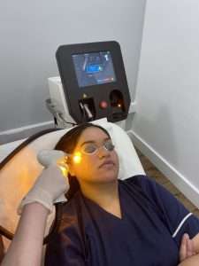 laser facial San Diego treatment session