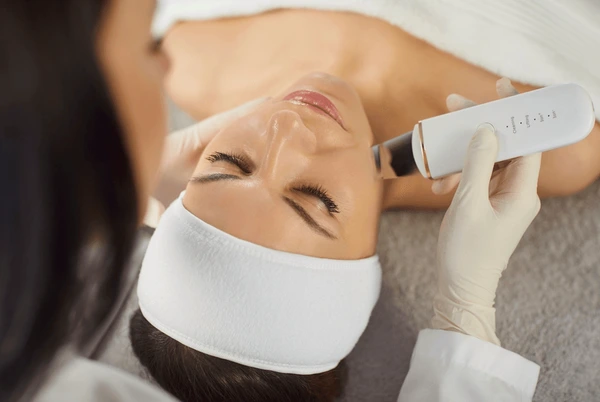 Medical acne facial in San Diego with deep pore cleansing for clearer skin.