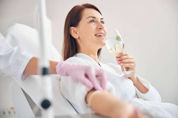 Patient Receiving IV Drip Therapy for Immune Support in San Diego