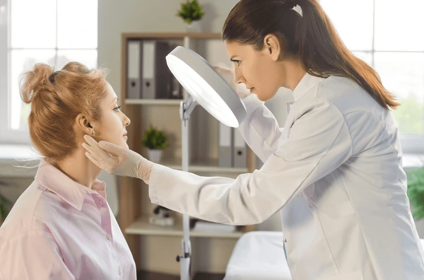 Dr. Kat Khorrami performing O-Shot consultation in San Diego CA