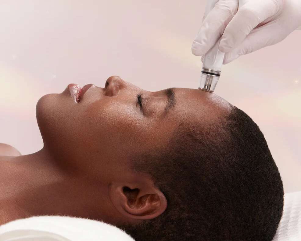diamond glow facial exfoliation removing dead skin cells for smoother radiant skin