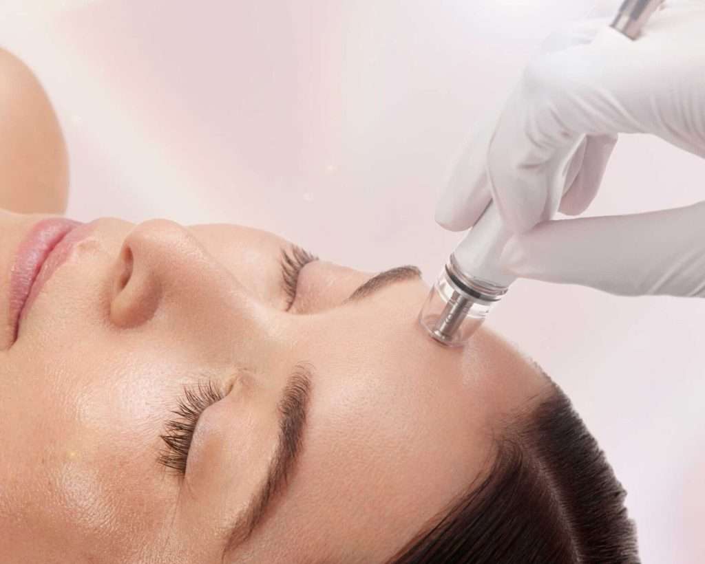 healthy glowing skin after diamond glow facial treatment in San Diego
