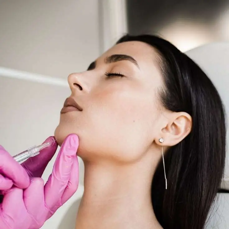 Chin filler injection for profile definition at Allurant Medical Spa San Diego