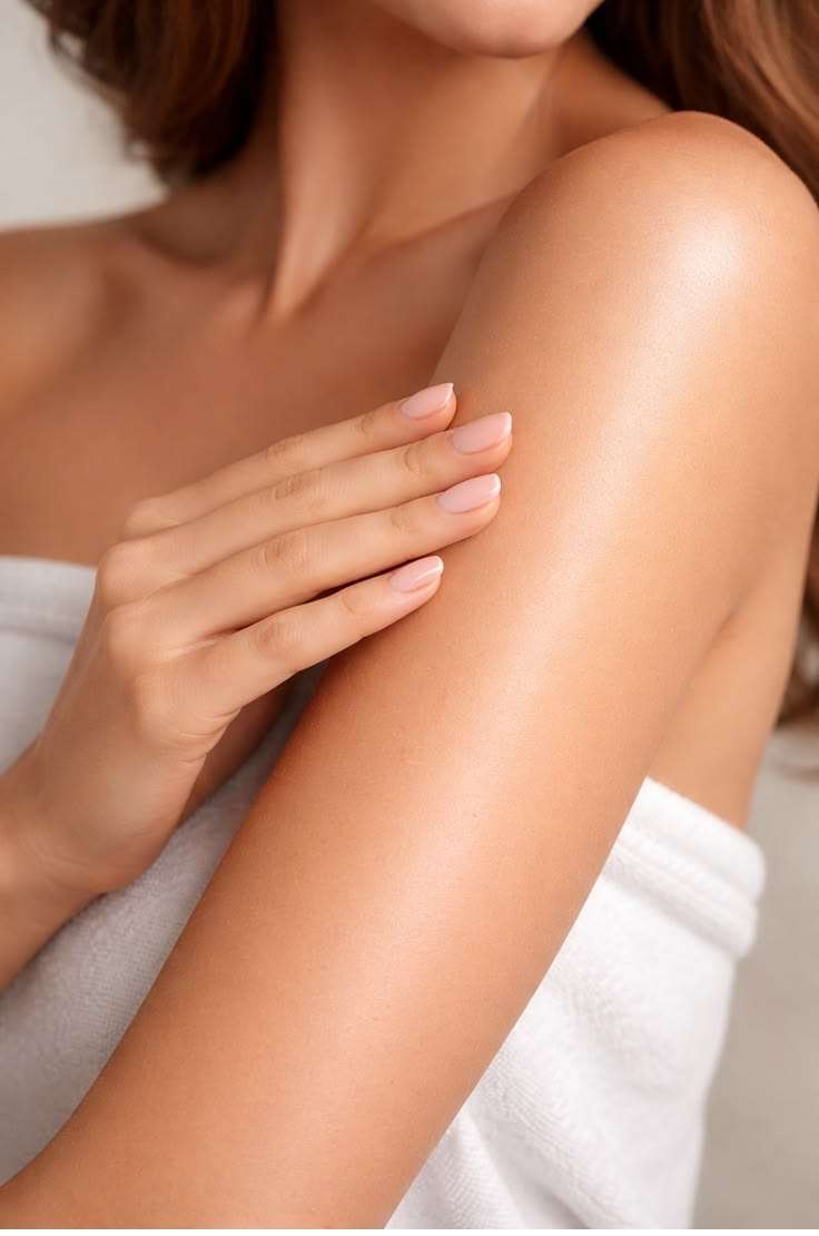 Toned sculpted hairless arms after laser hair removal body contouring results Allurant Medical Spa San Diego