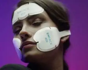 Hero image: Woman with lifted, smooth facial skin after a non-surgical EMFACE treatment series at a medical spa in San Diego