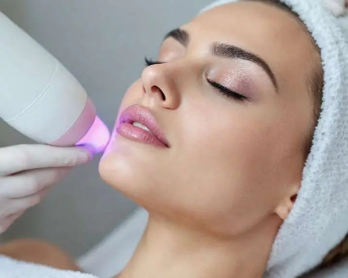 Close-up of smooth fair skin after laser hair removal for sensitive skin at Allurant Medical San Diego