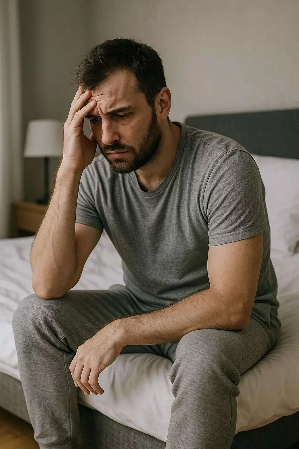 Man experiencing improved strength and muscle tone from men's testosterone therapy
